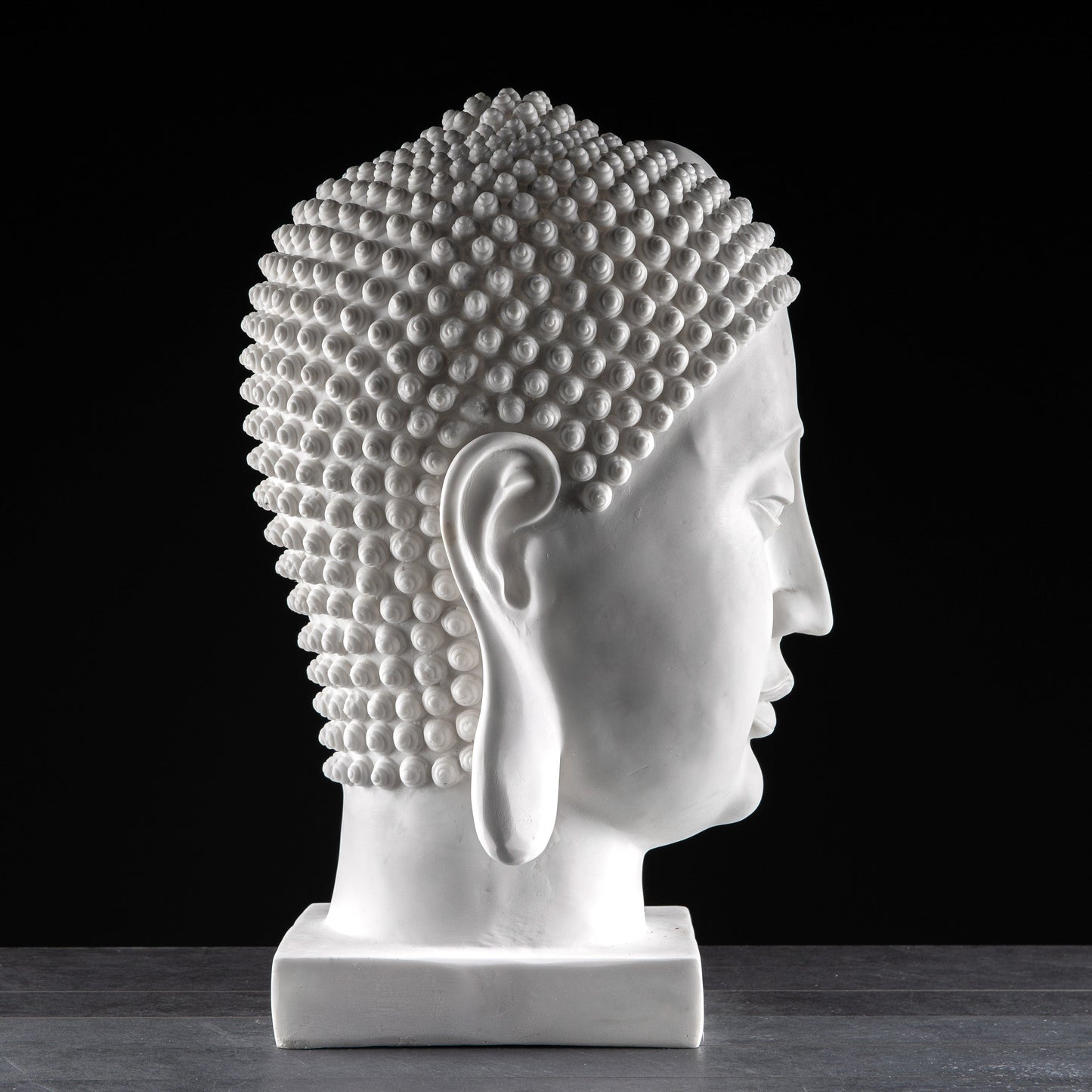 Gardening  -  XL White Buddha Head Bust 70cm  -  60002508
