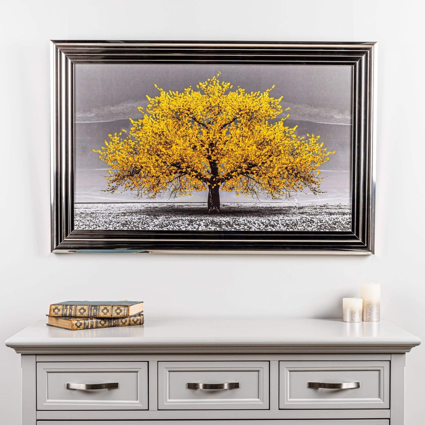 Pictures  -  Yellow Cherry Tree Framed Picture  -  50152123